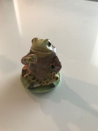 Vtg Beswick Beatrix Potter Jeremy Fisher Porcelain Figurine Of Frog