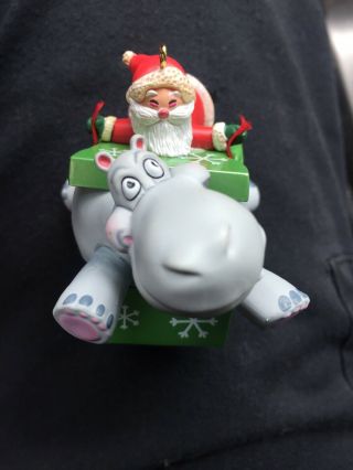 2012 Hallmark Keepsake Ornament I Want A Hippopotamus For Christmas Magic Sound 4