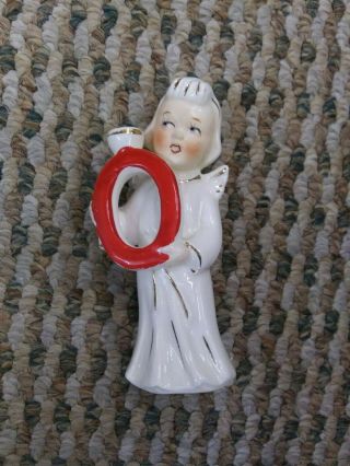 Vintage Noel Christmas Angels Candle Holders Only " O "