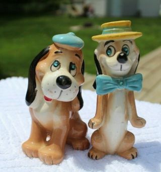 Vintage Anthropomorphic Dogs Jeweled Eyes Salt And Pepper Shakers - Kreiss