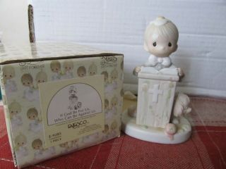 Precious Moments " If God Be For Us Who Can Be Against Us " Figurine
