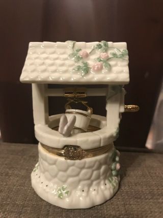 Trinket Box Wishing Well Lenox Garden Treasures Porcelain