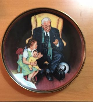 Norman Rockwell " Tender Loving Care " Knowles Limited Edition 8 - 1/2 " Plate