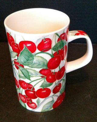 Cherry Coffee Mug Tea Cup Florence Christine Chadwick Fine Bone China England Cc