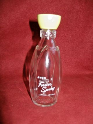Avon Forever Spring Cream Lotion 4 Fl.  oz.  Bottle 1956 - 59 4