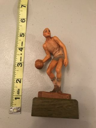 Anri Italy Hand Carved The Basketball Player Figure Statue 5 "