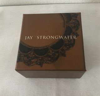 Jay Strongwater Pug Dog Ornament Swarovski Crystals