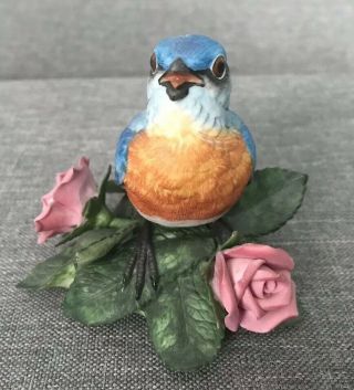 Lenox " Eastern Bluebird " Porcelain Bird Figurine - -