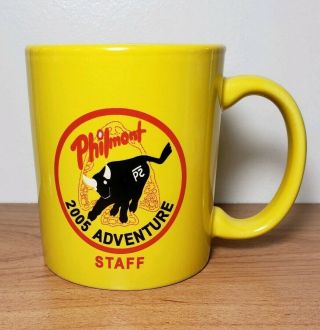 Philmont 2005 Adventure Staff Yellow And Red Coffee Mug Boy Scouts Bsa Ranch