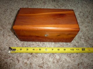Vintage Small Lane Cedar Chest 9 " X 4 " X 4 1/2 " Jewelry / Keepsake Box