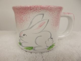 Anne Hathaway Present Tense Childs Bunny Rabbit Small Ceramic Tea Cup Mug Easter