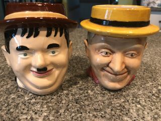 Vintage Laurel And Hardy Ceramic Mugs - Unique And In