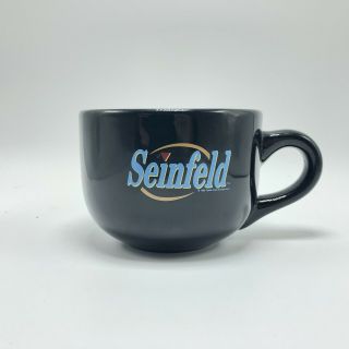 Vtg 90s Seinfeld Tv Show Black Entertainment Coffee Cup Mug