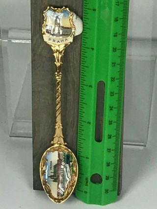 Praha Gold Tone Collectible Souvenir Spoon