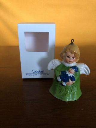 Vintage 1994 19th Edition Goebel Angel Bell Annual Christmas Tree Ornament