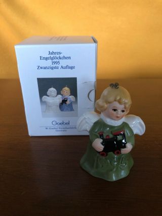 Vintage 1995 20th Edition Goebel Angel Bell Annual Christmas Tree Ornament