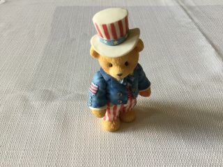 Cherished Teddies 302619 I Want You To Be My Friend Uncle Sam America Patriotic