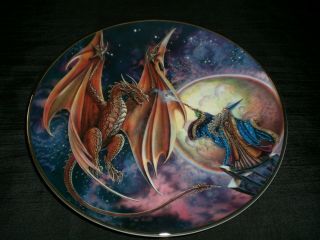Royal Doulton Myles Pinkney Franklin Moon Mystic Dragon Collector Plate