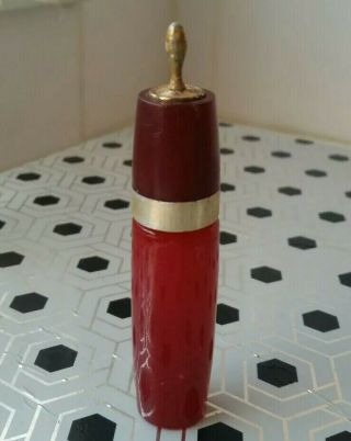 Avon Charisma Roll On Perfume Cologne Vintage.  33 Oz Red Gold Collectable Bottle