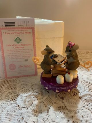 Charming Tails “i Love You S’more & S’more” Collectible