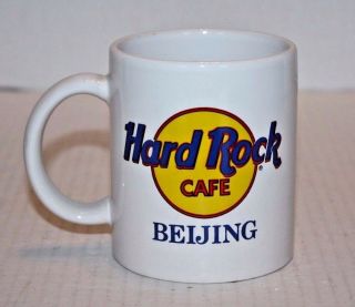 White Hard Rock Cafe Beijing Coffee Tea Cup Mug