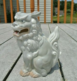 Vintage Andrea Sadek Japan Painted Porcelain Ceramic 6.  5 " Lucky Foo Dog Lion