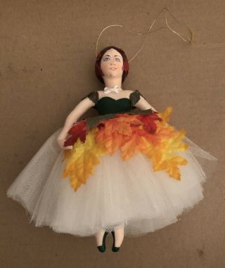 Euc Gladys Boalt The Nutcracker Autumn Leaf Dancer Ornament (1994)
