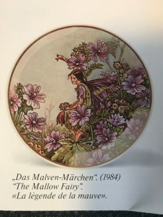 The Mallow Fairy: Flower Fairy Series Lim Ed Collector Plates,  Villeroy&boch