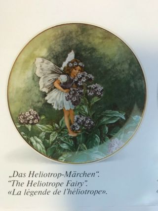 The Heliotrope Fairy: Flower Fairy Series Lim Ed Collector Plates,  Villeroy&boch