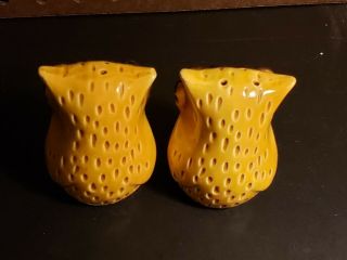 Vintage Ceramic Owl Salt and Pepper Shakers 2