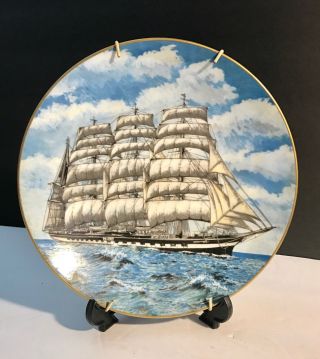 Sailing Ships Of The World Plate,  Fine Bone China,  Crown Staffordshire England