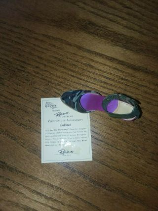Vintage Just The Right Shoe By Raine " Enlisted " 25192 - 2002 W/o Box