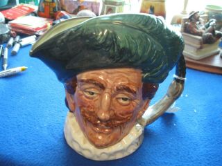 Royal Doulton Character Jug Entitled The Cavalier,  Style 2,  D6114,  Large