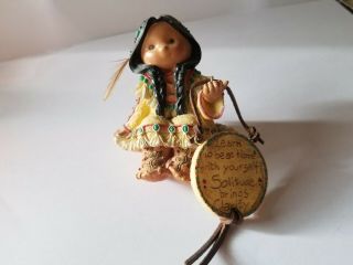 Retired 1999 Enesco " Learn To Be Home With " Friends Of The Feather Figurine
