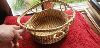Gullah - South Carolina Sweetgrass Basket - African American,  Open Design