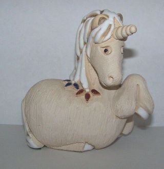 Artesania Rinconada Uruguay Unicorn Art Pottery Figurine