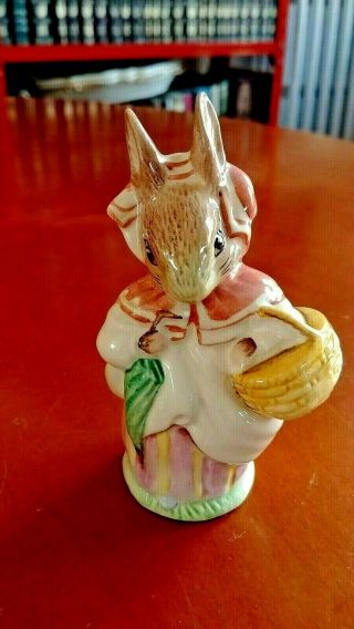 Vintage 1989 Royal Albert England Beatrix Potter Mrs Rabbit F Warne 1951