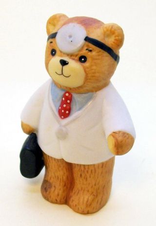 Enesco Lucy & Me Bears Doctor Bear Figurine 3 Inches 1980