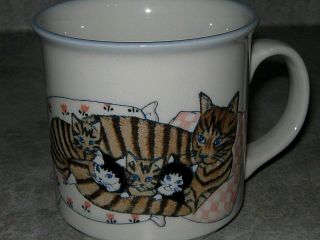 Otagiri Japan Embossed Cat With Her Kitten Cheery Coffee Or Tea Mug
