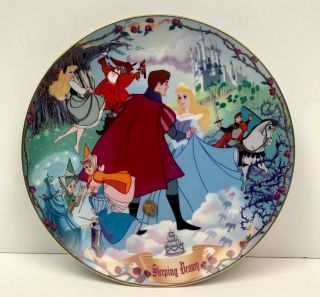 Disney “once Upon A Dream” Sleeping Beauty Musical Plate Bradford Exchange