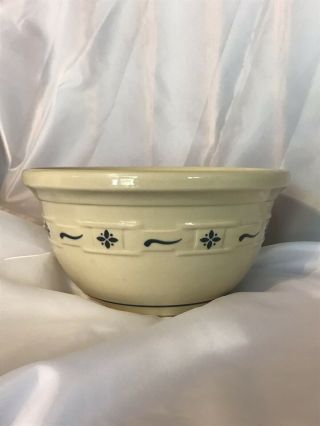 Longaberger 1991 Pottery Woven Traditions Lg.  Classic Blue Bowl