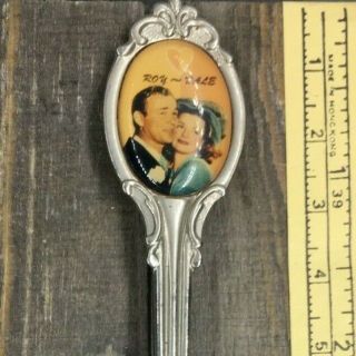 Roy Rogers And Dale Evans Portrait Photo Collectible Spoon
