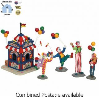 Lemax Figure Carnival Carnival Ticket Booth W/figs 63580 - Retired 63563 Read