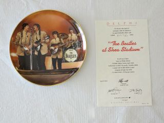 The Beatles " At Shea Stadium " Collector Plate;,  Box,  More - Never Displayed