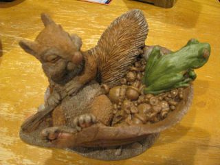 Cairn Studio Tim Wolfe Handsigned Squirrel,  Frog,  Rowing In Turtle Shell 21