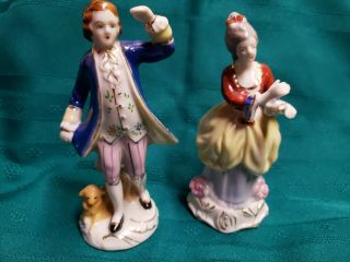 Vintage Made In Occupied Japan Man And Lady With Delicate Hands