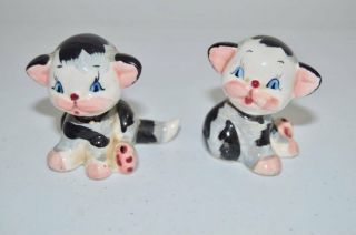 Vintage Salt & Pepper Shakers Sitting Cats Kitties