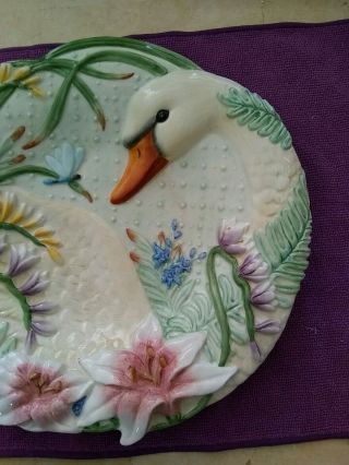 Fitz and floyd classics Swan Plate 3D 3