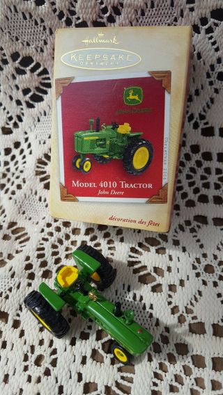 Hallmark Ornament Model 4010 John Deere Tractor