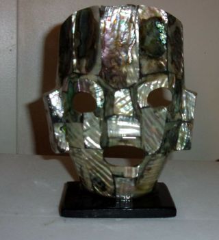 Mother Of Pearl Mask From Cayman Islands